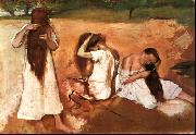 Edgar Degas, Three Women Combing their Hair